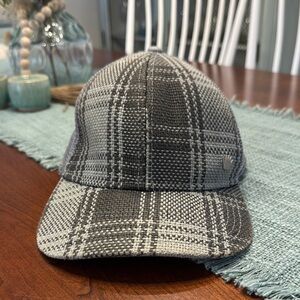 Gray Plaid Baseball Cap